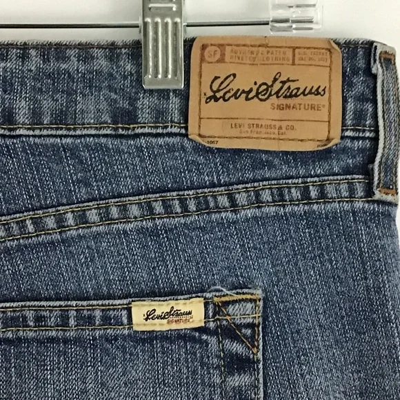 LEVIS WOMEN STRETCH LOW RISE BOOT CUT JEANS SIZE 10 LONG - Picture 6 of 6